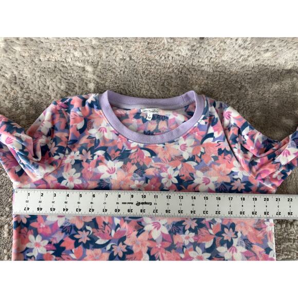 Vera Bradley Size L Floral Print Stretch Outdoor Sweater Pink Long Sleeve Casual - Picture 3 of 7